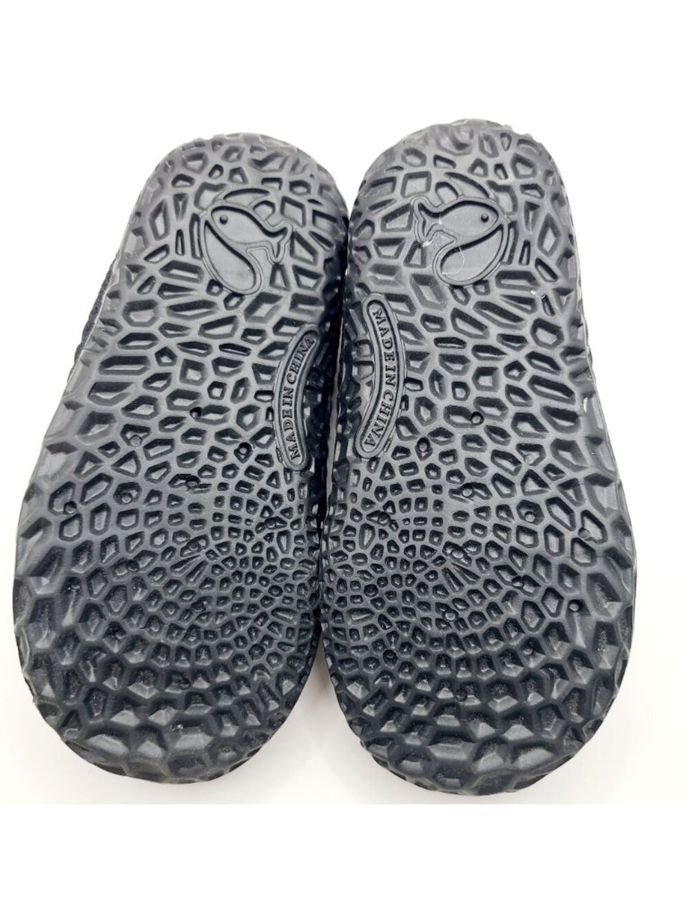 Kids Slip On Black Shoes Unisex Breathable Knit Elastic Drawstring Size 10 Youth - Picture 7 of 7